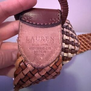 Lauren Ralph Lauren Brown and Tan Leather Belt